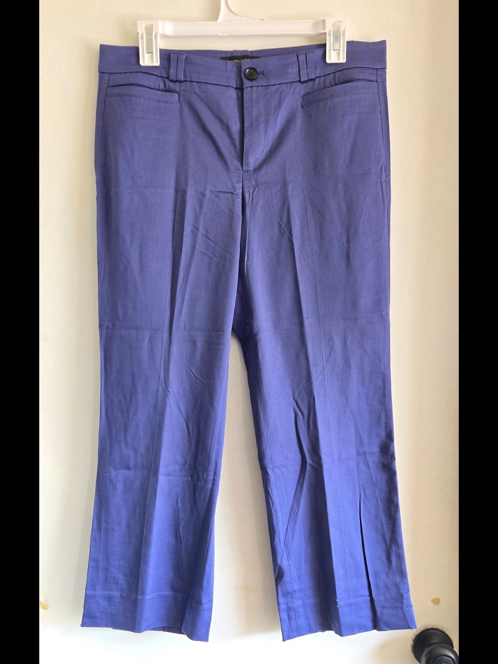 Banana Republic Logan Crop Bright Blue Pants Slacks